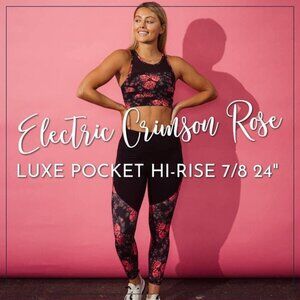 Crimson Rose Luxe Pocket Hi-Rise 7/8 24" (4) 